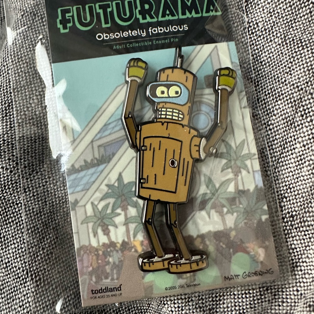 TODDLAND: Woodland Bender Enamel Pin Futurama